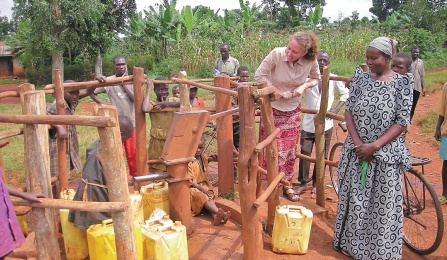 Uganda water pump. 