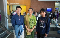 Burmese refugees attending an event at UB. 