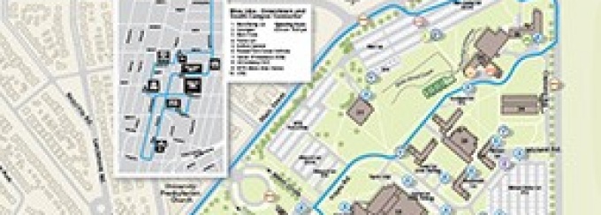Map of UB's South Campus. 