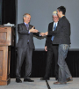 Joe Lane, Dr. Geoff Fernie and Gordon Wong, 2015 Technovation Award winner.