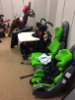 Five different wheelchairs and adaptive car seats available for loan at the Center for Assistive Technology. 