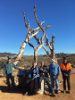 Five of the project partners in front of the "Life Support" exhibit. 