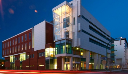 The Department of Biostatistics has an office in the Center of Excellence in Bioinformatics and Life Sciences on UB’s Downtown Medical Campus. 