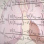 Complex mathematics equations. 