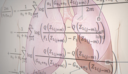 Complex mathematics equations. 
