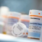 Prescription pill bottles. 