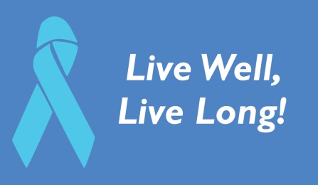 Live Well, Live Long! with ribbon. 