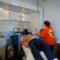 Zoom image: patient being treated