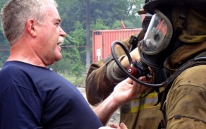 firefighter gear check. 