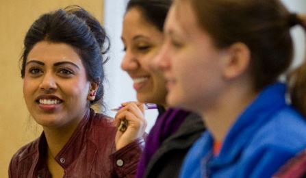Students in social and preventive medicine class. 