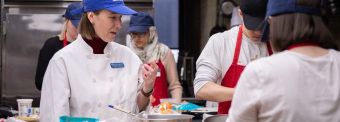 Introduction to Culinary Medicine pilot course in the Jacobs School of Medicine and Biomedical Sciences in February 2020. In the interprofessional course, Nicole Klem, program director, aims to help medical and nutrition students understand food in a healthy new way. 