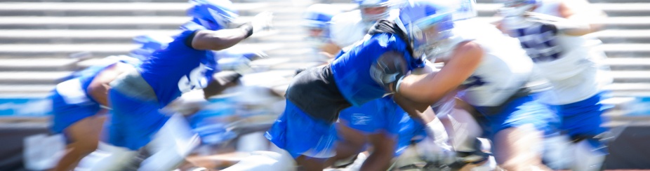 Abstract blur images made at football practice in the UB Stadium during the first week of practice in August 2021. Photographer: Meredith Forrest Kulwicki. 