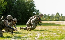 Soldiers training. 