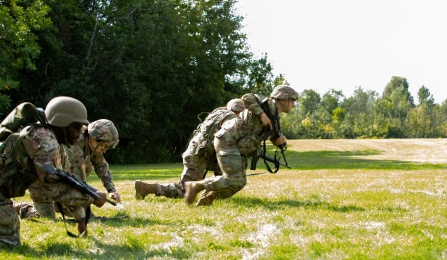 Soldiers training. 