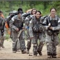 Female army soldiers. 