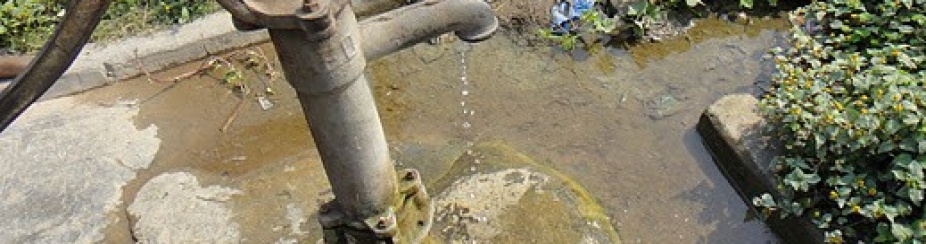 Water well in Uganda. 