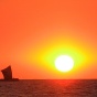 Sunset. 