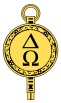 delta omega logo. 
