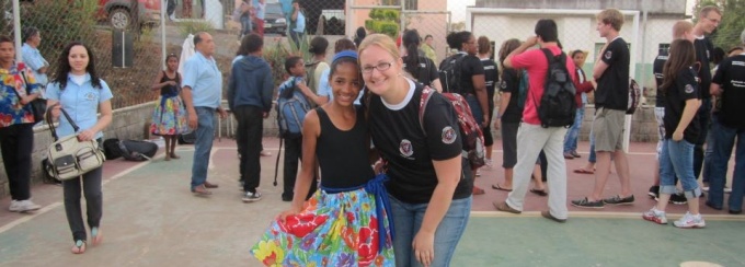 Jessica Kulak in Brazil. 