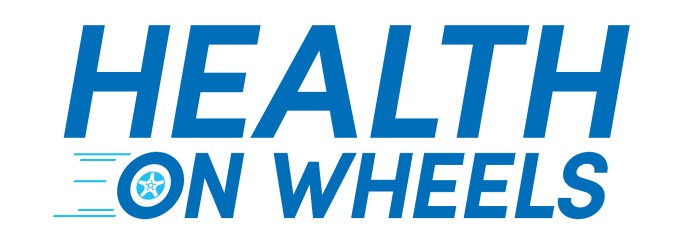 Text graphic that reads ‘Health on Wheels.’. 