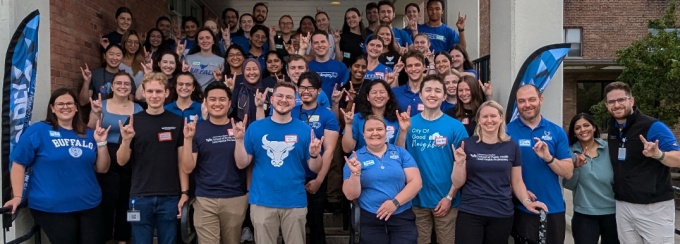 Group photo of SPHHP faculty and staff. 