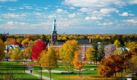 UB's south campus in fall. 