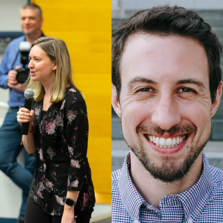 Dr. Jessica Kruger and Dr. Nicholas Felicione. 