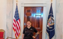 Michelle at White House. 