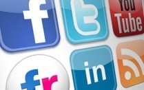 social media icons. 