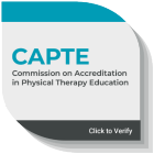 CAPTE Commission on Accreditation in Physical Therapy Education. Click to verify. 