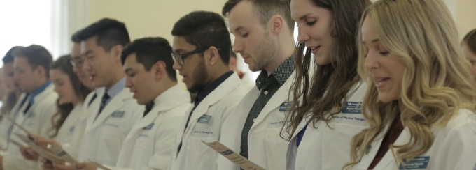 Rehabilitation Science white coat ceremony. 