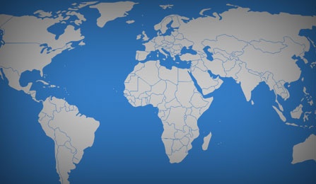 world map. 
