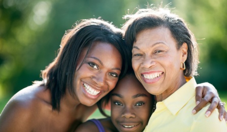 Three generations of African American women. 